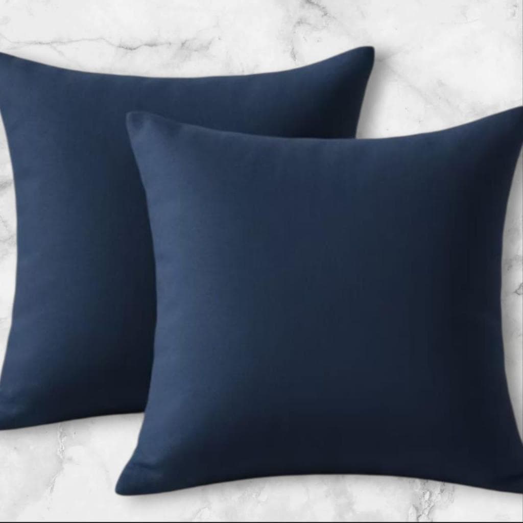 Kit 2 Capas de Almofadas Suede Lisa Grande 70x70cm