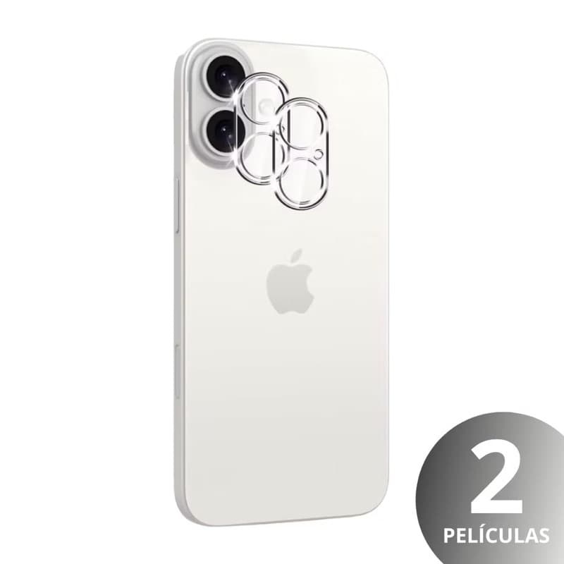 Kit 2 Película De Vidro Proteção De Câmera Traseira Para iPhone 16 16pro 16plus 16promax