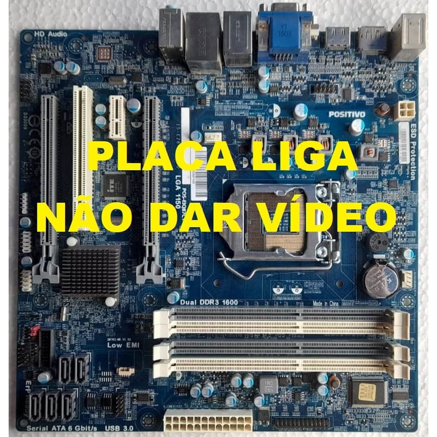 Placa Mãe Computador Com Defeito 775/1156/1155/1150 Sucata, Reparos, Retirar Componentes