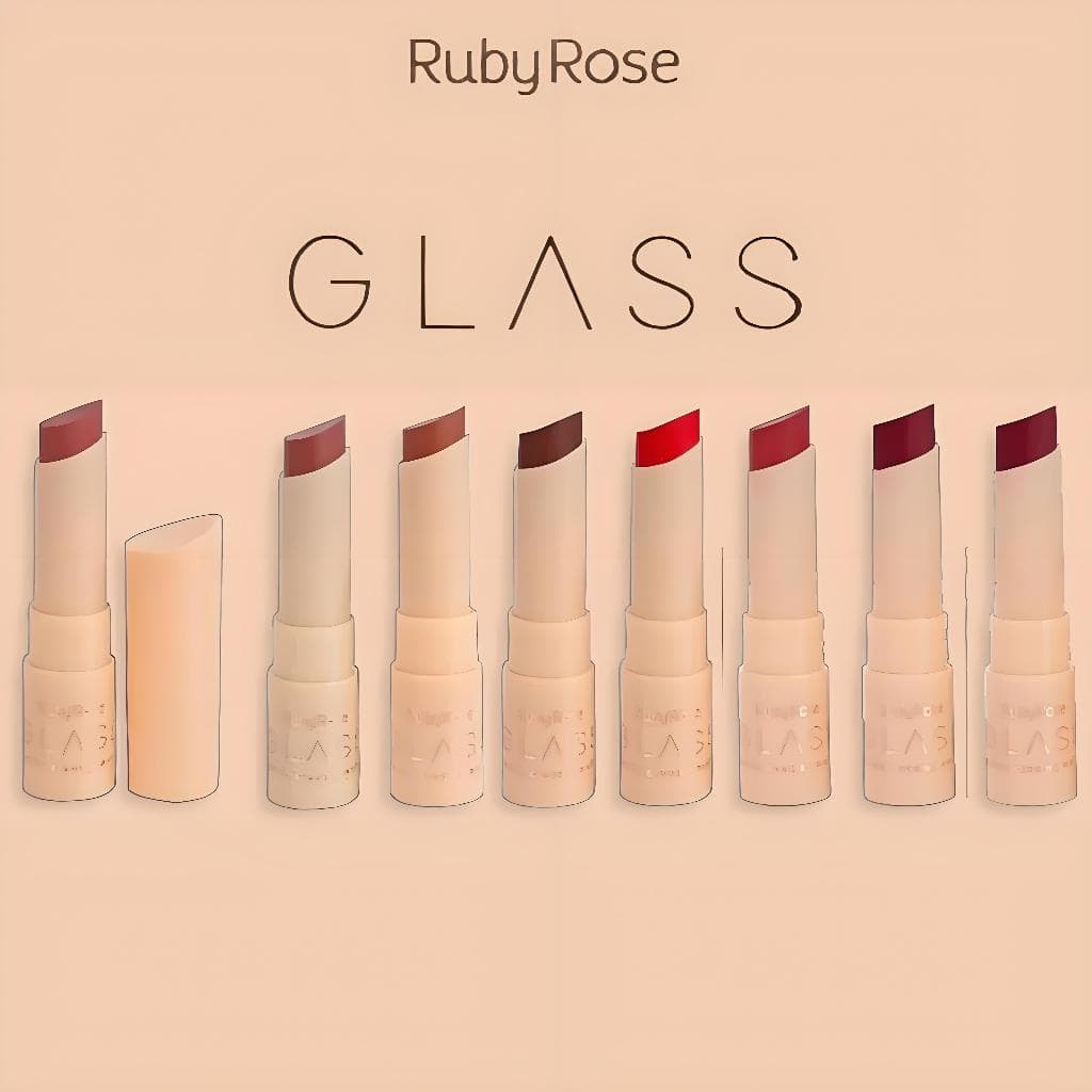 Ruby Rose Batom Cremoso Glass Prova d'Agua - Batom Creamy Matte Alta Cobertura HB F567