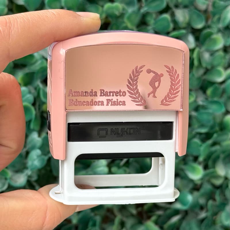 Carimbo Personalizado Placa Personalizada - Diversas Profissões e Modelos - ENVIAR DADOS CHAT/OBS