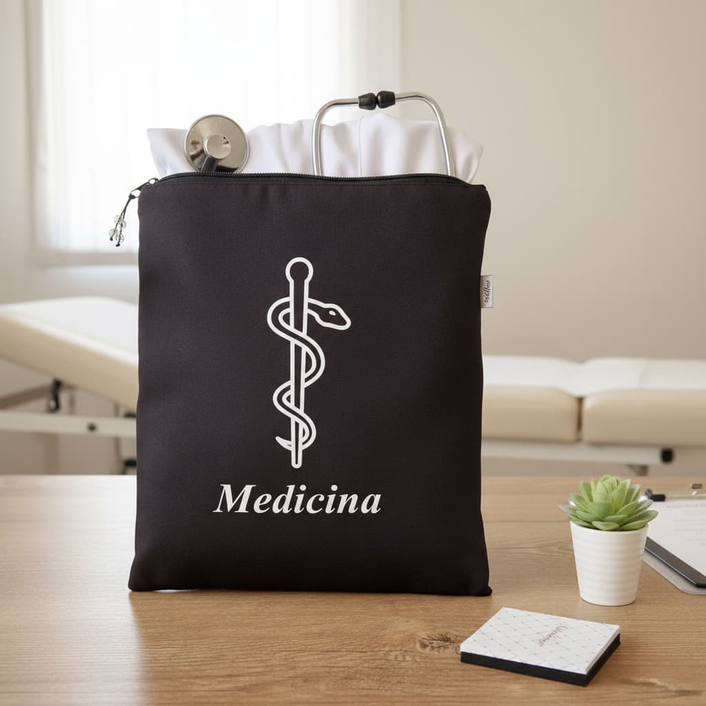 Porta Jaleco com Brasão Personalizado - Diversas profissões