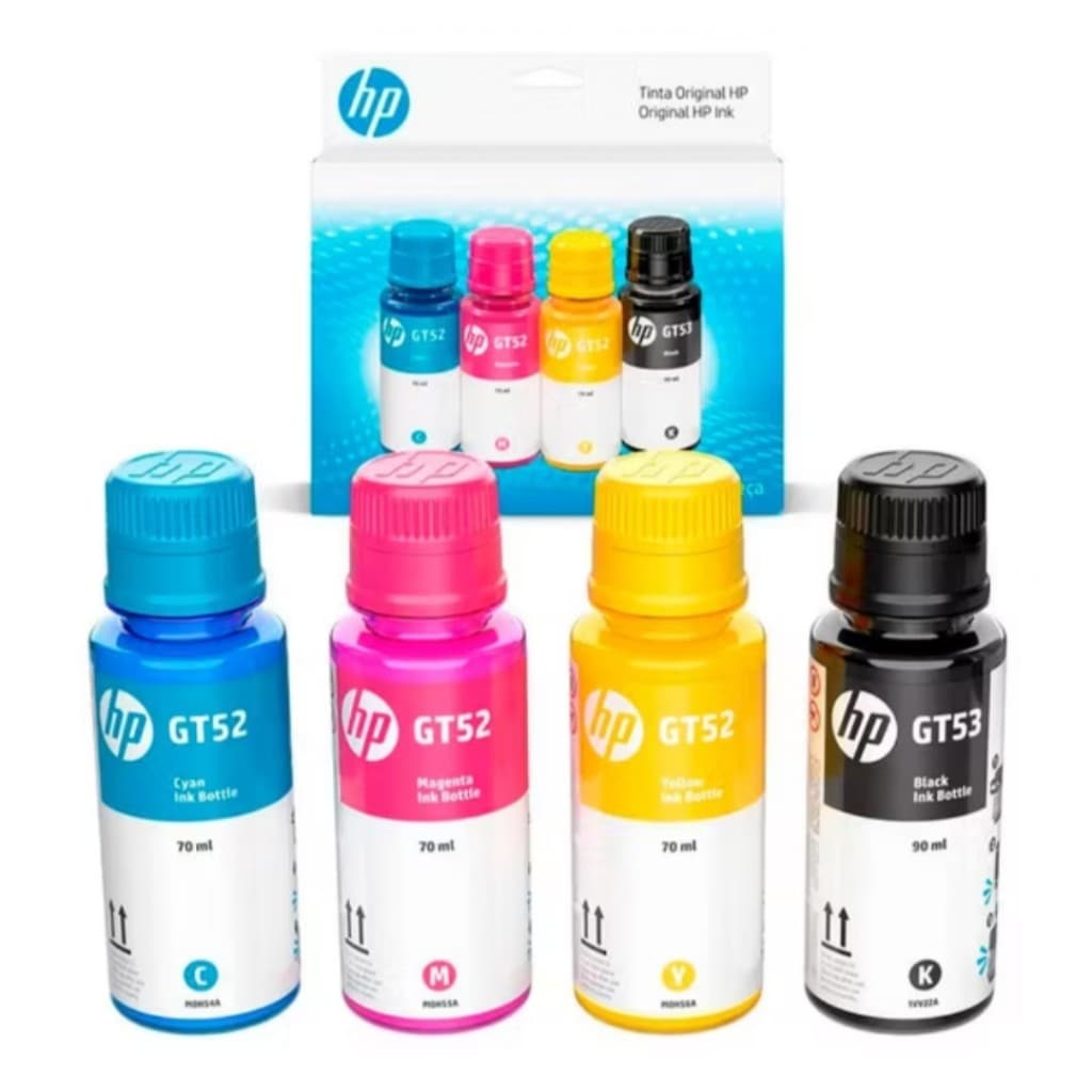 Kit Refil 4 Tinta Compativel  GT 53 Gt 51 Gt 52 - Tank 517- 532- 532-416-316-316 Gt5822 GT5810 CX