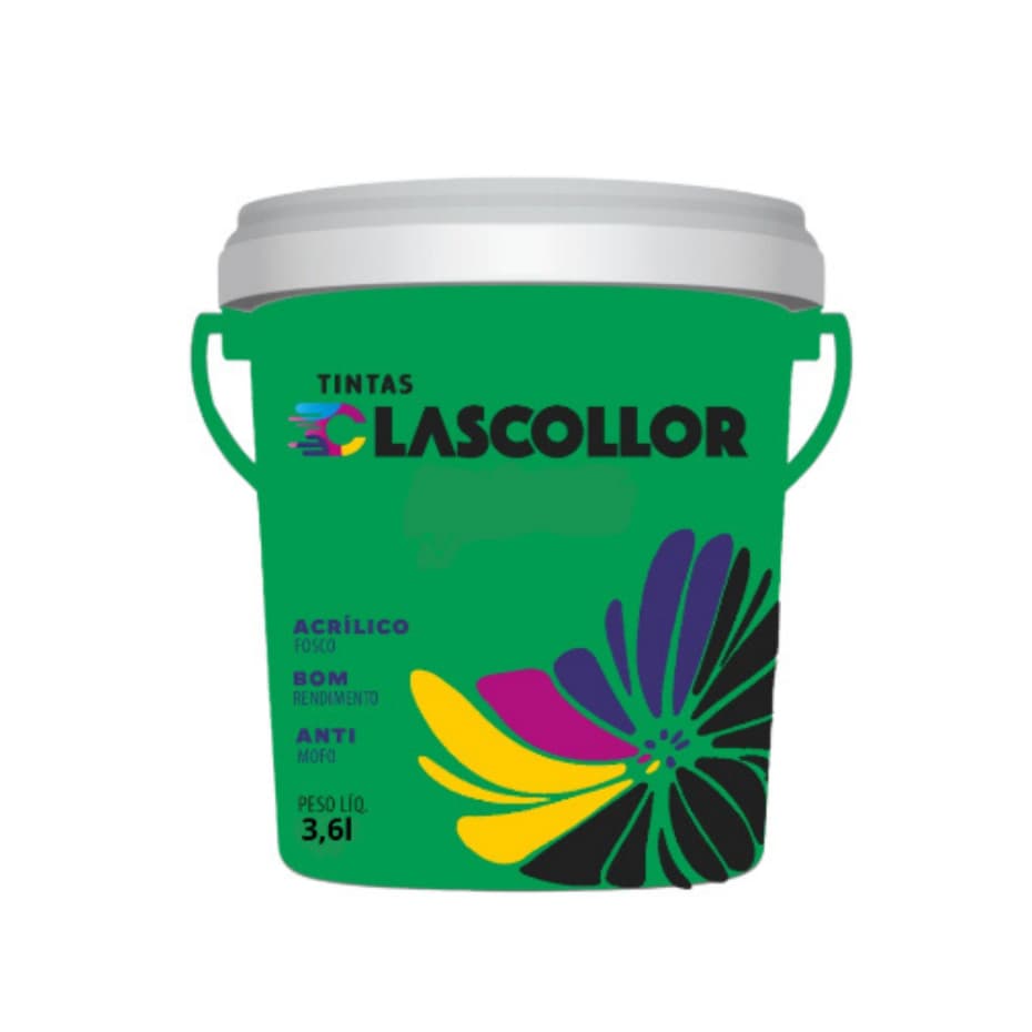 Tinta acrilica Economica Parede Nova antimofo 3.6l clascollor