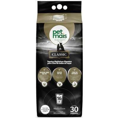 Tapete Higiênico Pet Mais Classic 90X60 Com 30 Unidades