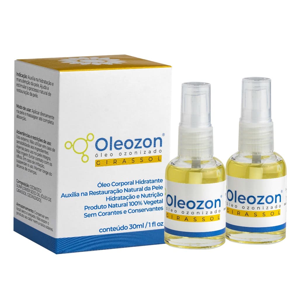 Óleo de Girassol Ozonizado Oleozon 30ml - 2 unidades