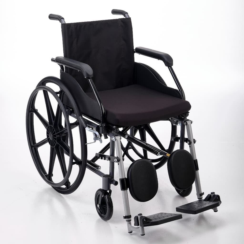 Cadeira De Rodas Prática Pneu Maciço Dobrável Elevação Pernas Prolife