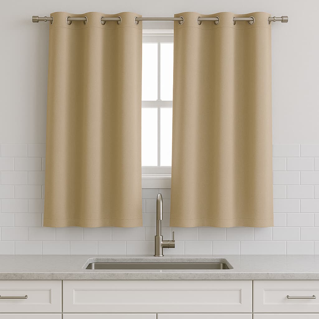 Cortina para Cozinha e Janela com Ilhós Resistentes