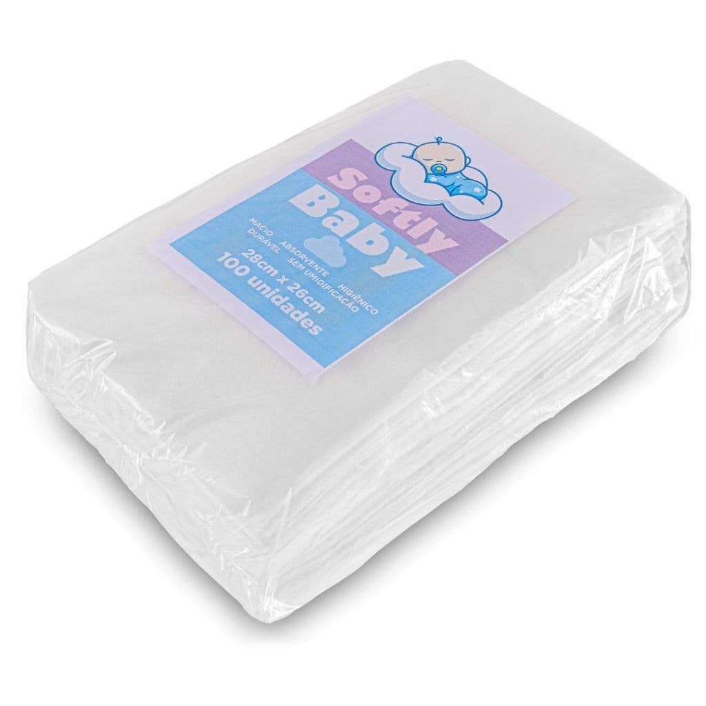 100Un Lenço Toalha de Algodão e Poliéster para Bebê Limpeza Suave