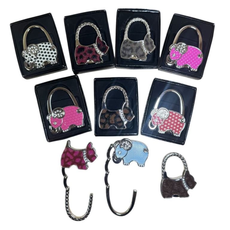 Gancho Suporte Porta Bolsa De Mesa Dobrável Portátil