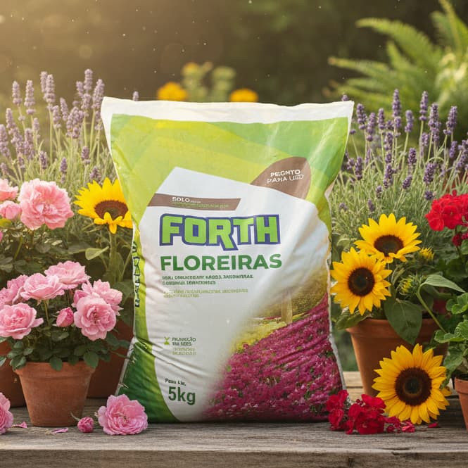 Substrato Condicionador Para Floreiras e Vasos - FORTH Floreiras 5kg | Pronto para Uso em Vasos