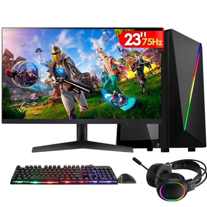 PC Gamer 2Eletro Player, Intel Core i7,16GB,GT 4GB,256GB, 500W, LED 23"  Kit Gamer  - PG2E-RGB1021PL