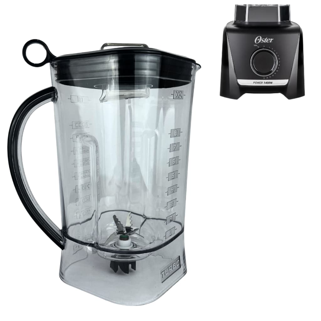 Copo De Liquidificador Para Oster Power 1400 Full Oliq610 Original Preto