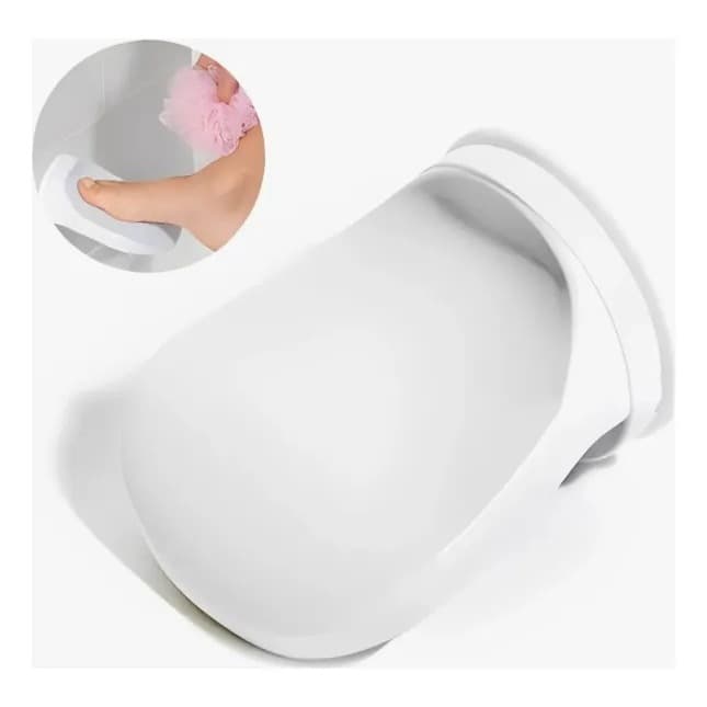 Apoio Suporte Pé Banheiro Apoiar Os Pés Depilação Depilar Descanso Apoio de Pé Banho Depilação com Ventosa Reforçada