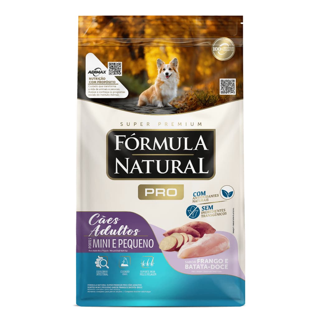 Ração Fórmula Natural Pró para Cães Adultos Mini e Pequeno Frango 15kg