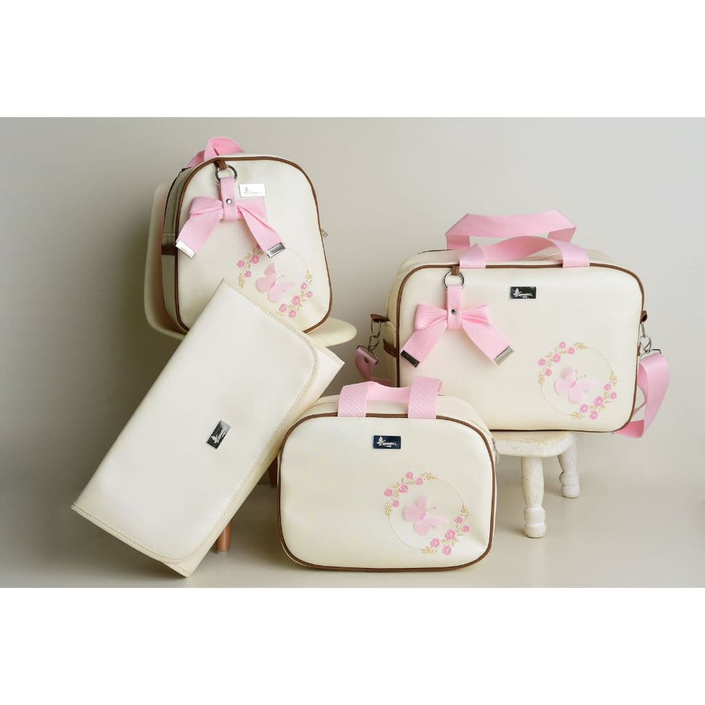 Bolsa Maternidade Kit Mala Luxo Termico Impemeavel c/ 4 Peças Lunder Baby