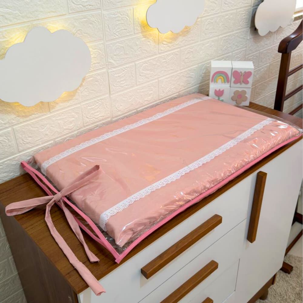 Trocador De Cômoda Bebê Impermeável Liso Hipoalérgico Higiênico