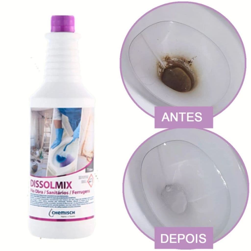Detergente Dissolmix Limpa Vaso Sanitario 1L Envio Rapido