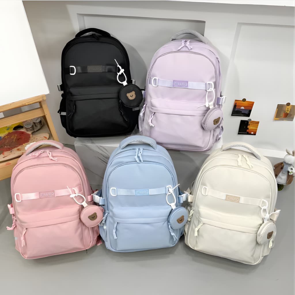 Mochila feminina Grande Escolar Impermeável Reforçada Envio rápido