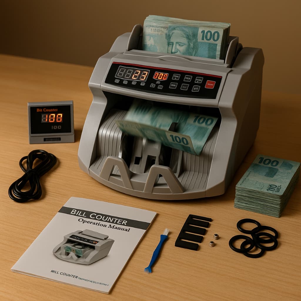 Maquina De Contar Cédulas, Dinheiro - Detecta Nota Falsa
