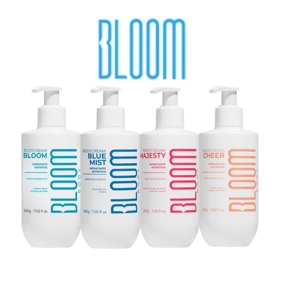 Body Cream Bloom Loçao Hidratante Desodorante Corporal - 200ml