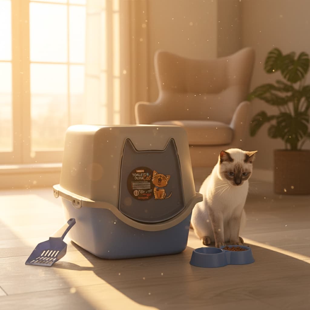 Caixa Areia Fechada Banheiro Toalete Sanitário Gato Antiodor Durapets