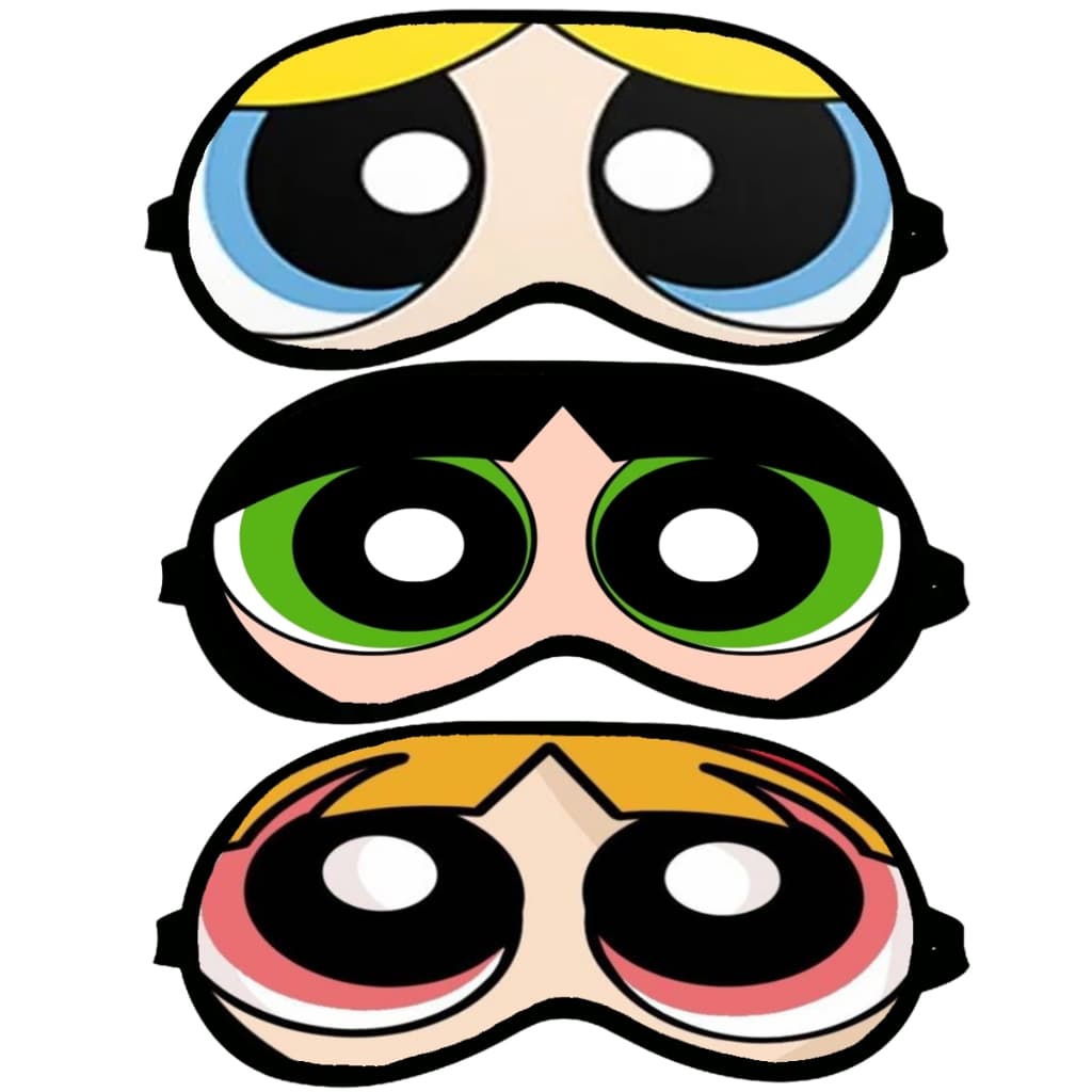 MÁSCARA DE DORMIR OU TAPA OLHOS SUPER PODEROSAS - LINDINHA DOCINHO E FLORZINHA