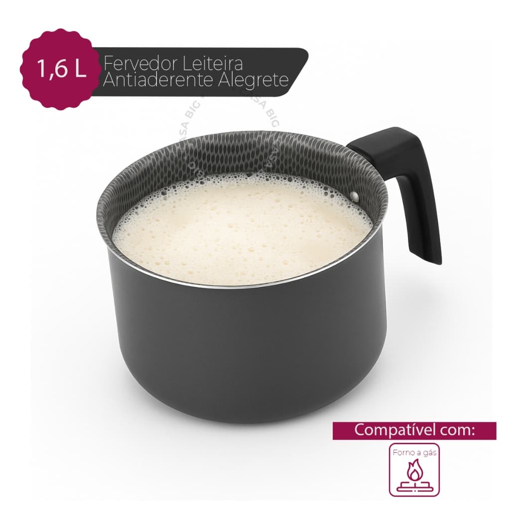 Fervedor Leiteira Antiaderente 1,6 Litros Fervedor Leiteira Antiaderente