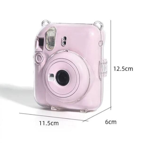 Case capinha Capa Crystal Rigida Para Instax Mini 12 promoção
