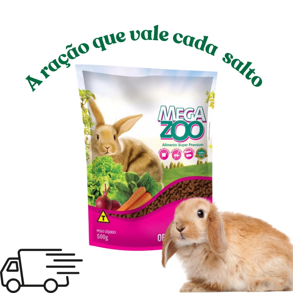 Ração para Coelhos adulto  megazoo