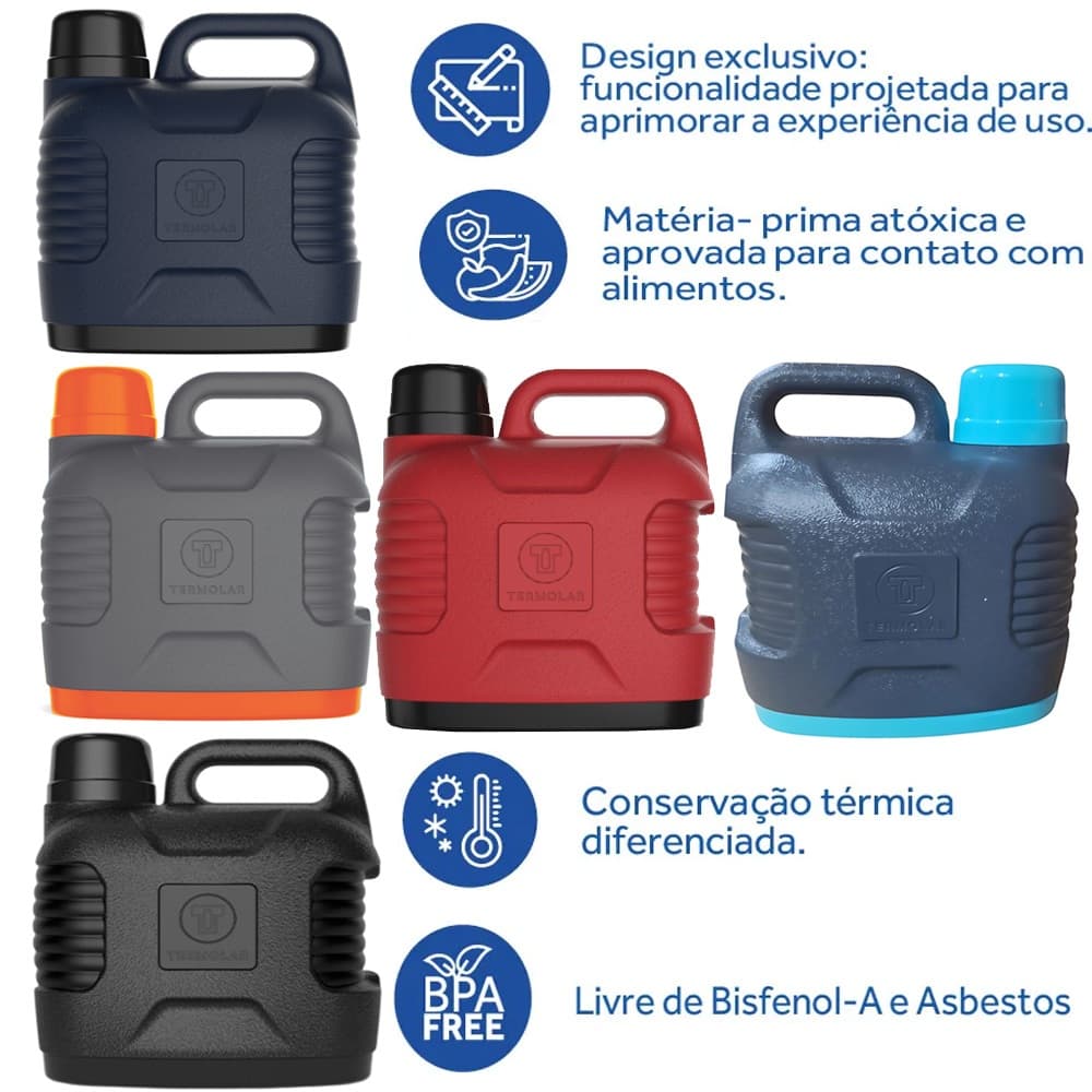 Garrafão Térmico 5L Supertermo Quente Frio Termolar