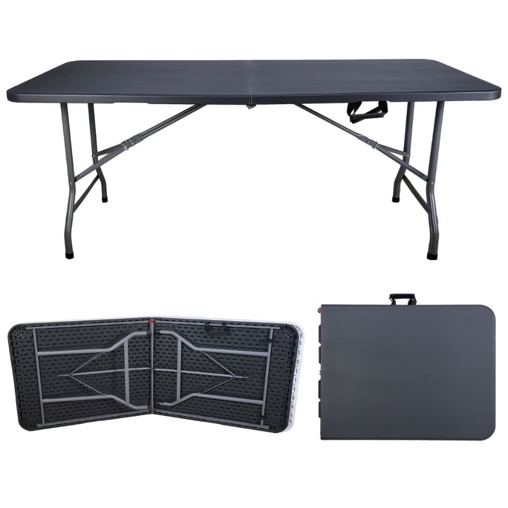 Mesa Dobrável Vira Maleta Portátil Jardim Camping 1,80m