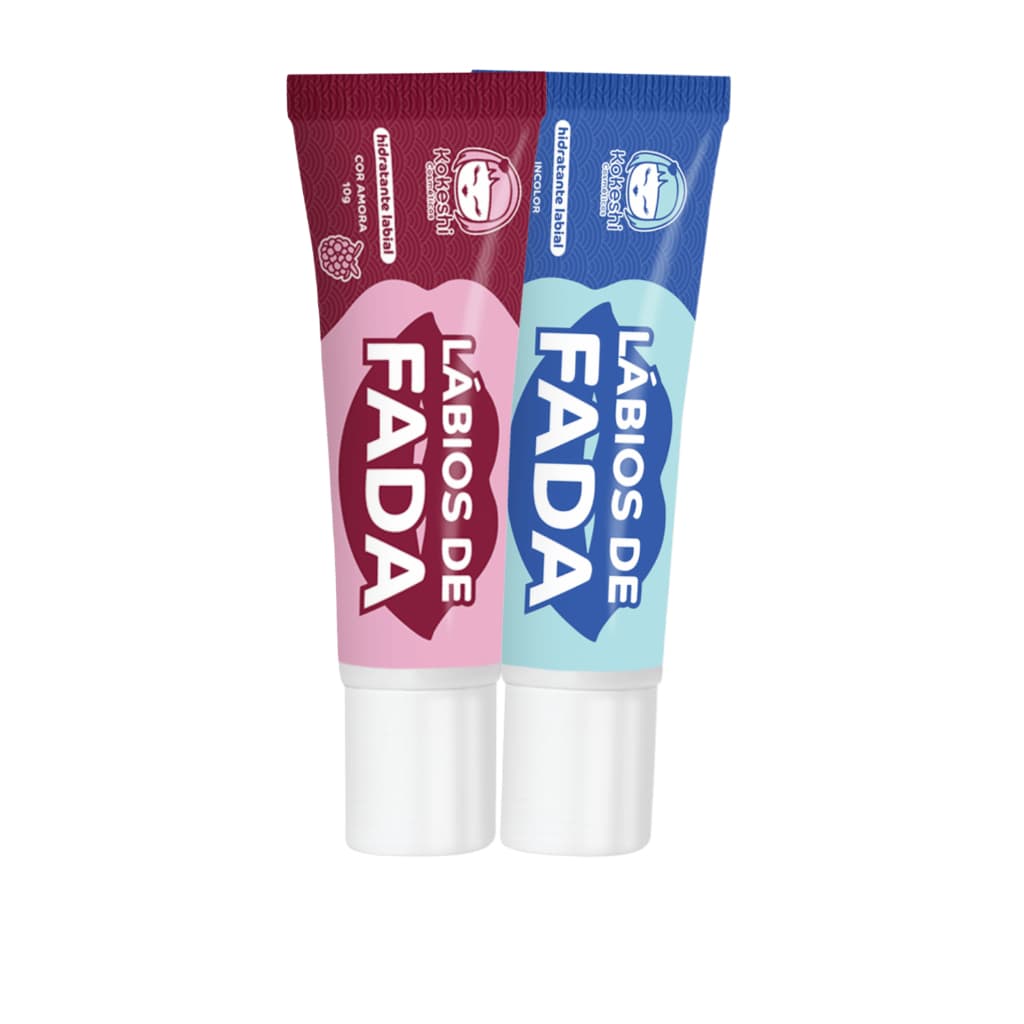 Kit 2 Hidratantes Labios de Fada Manteiga de Karité Kokeshi