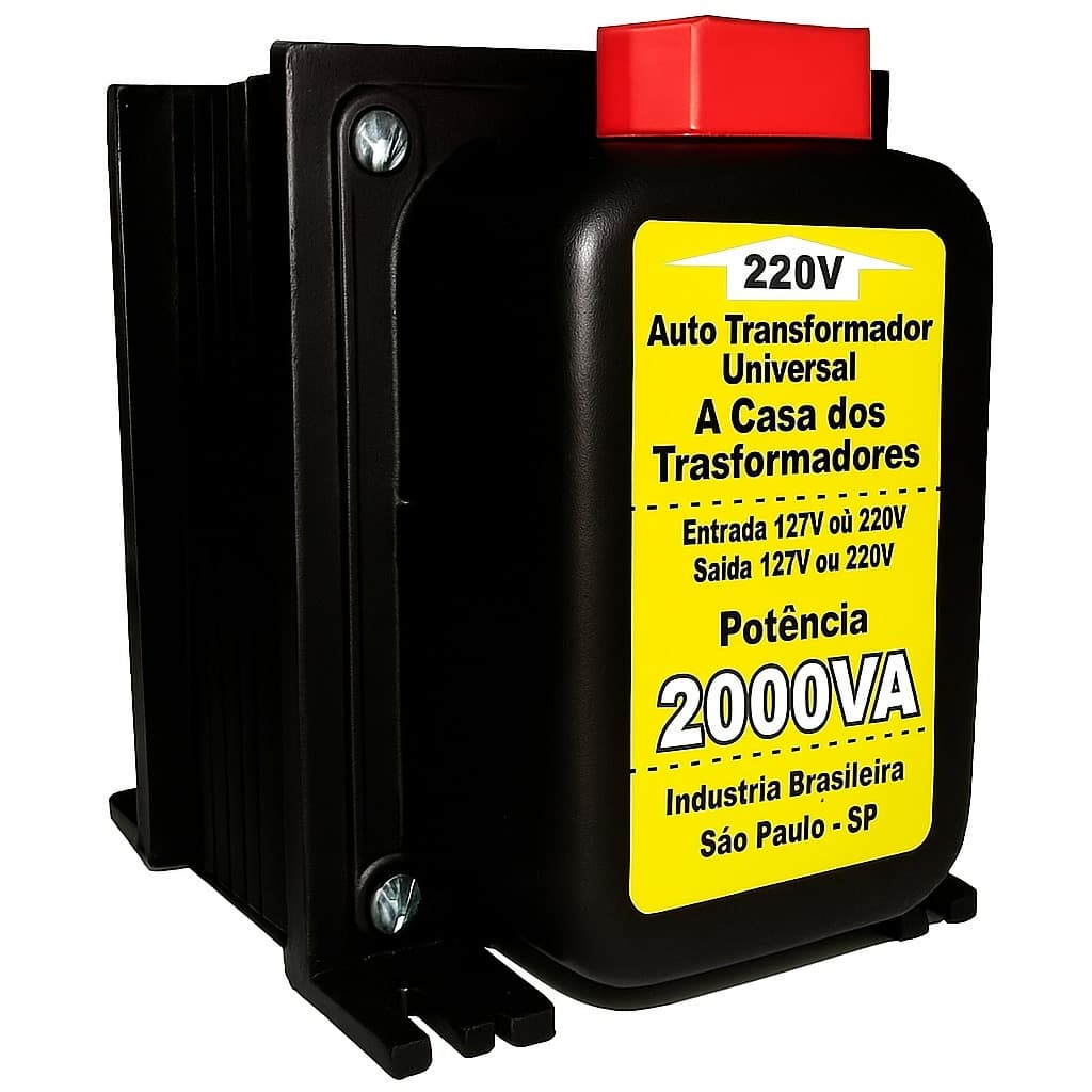 Transformador 2000va Geladeira , Ventilador, eletronicos em geral 220v p/ 127v ou 127v p/ 220v top