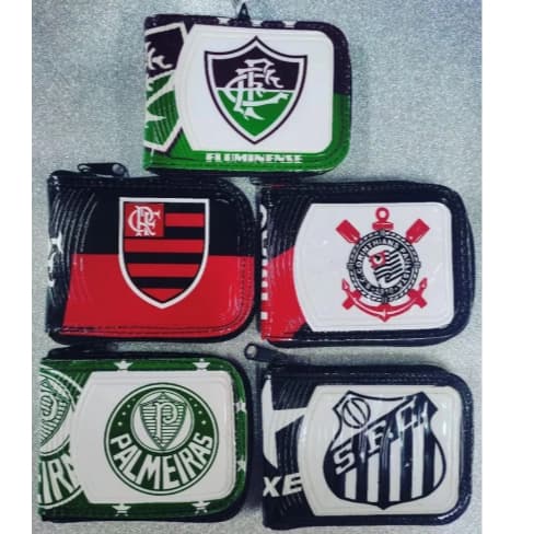 Carteira Masculina de Times BR - Couro Sintético