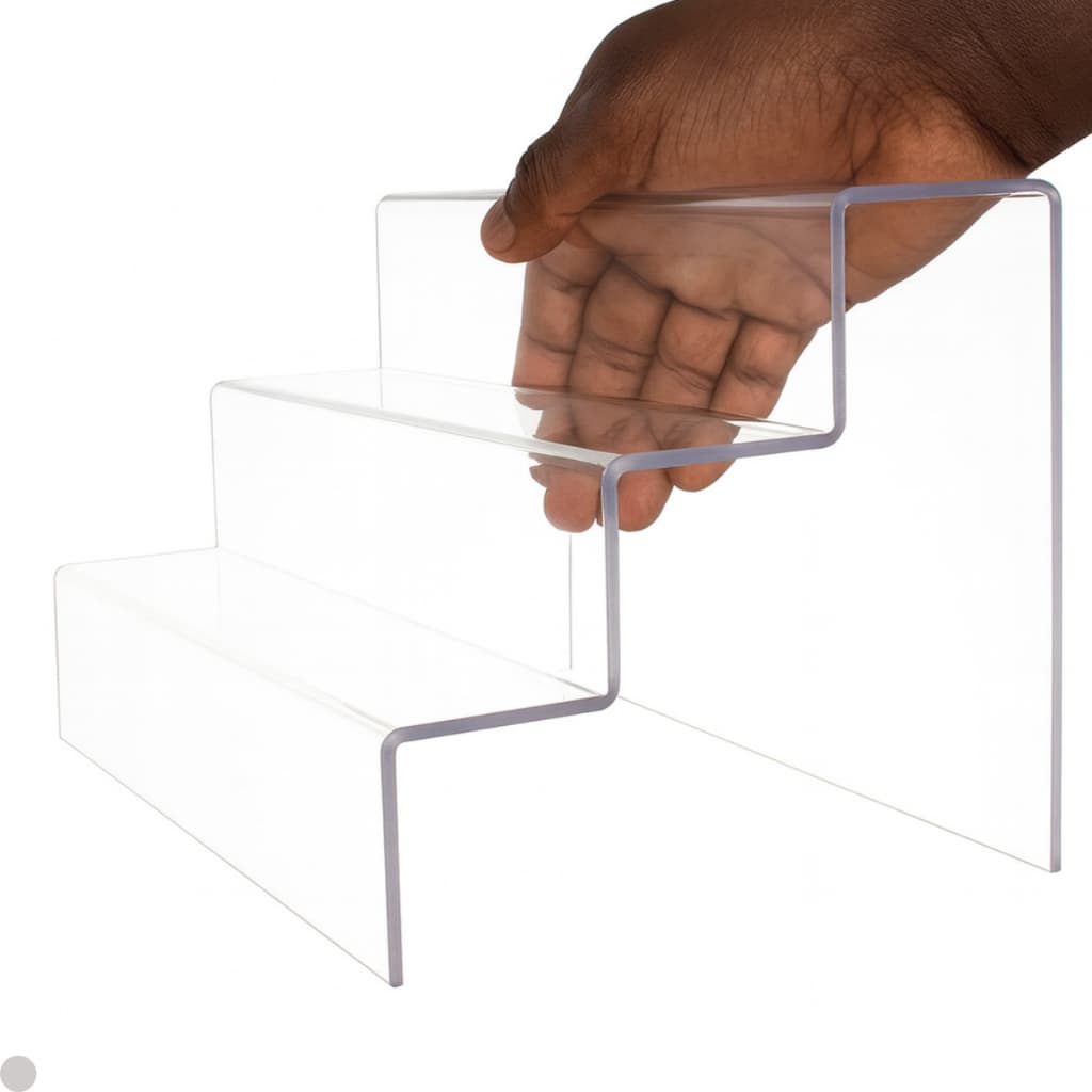 Escadinha Expositora Acrílico Ps Para Funko Pop 33x5x5 -  3 degraus Lepettine