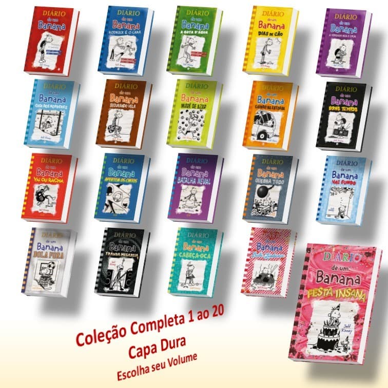 Livro Diário De Um Banana Capa Dura Avulso 1 2 3 4 5 6 7 8 9 10 11 12 13 14 15 16 17 18 19 20