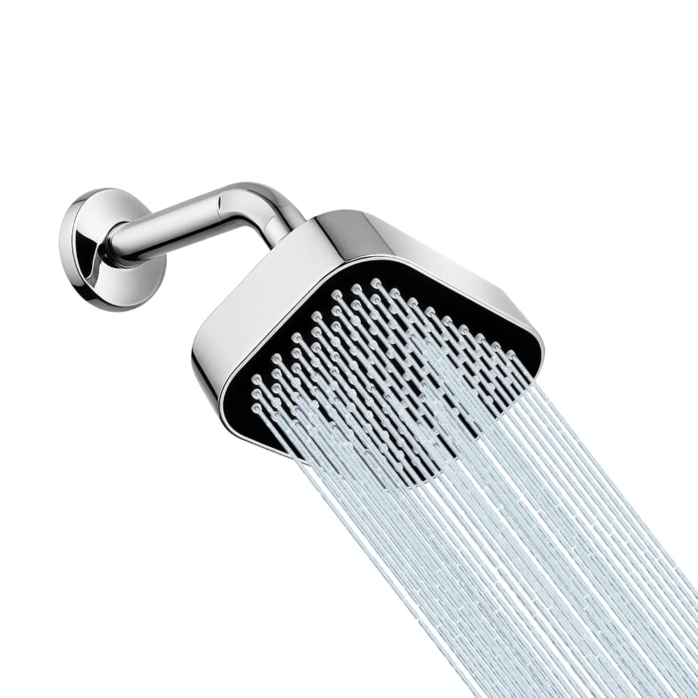 Heemli ABS Cromado Ducha de Teto - Grande área de água, 360°, pressurização, resistente, 15x10cm, fixo, eleve seu banho