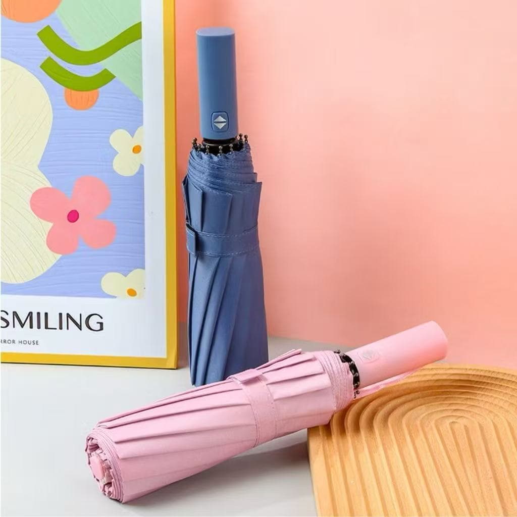 Guarda Chuva Automático Proteção Solar Blackout Abre e Fecha Grande Reforçado Contra Vento Cabe na Bolsa 2025