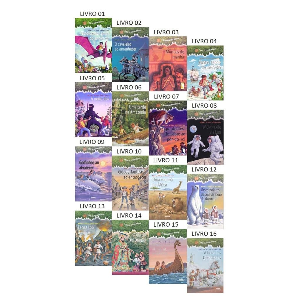 COLEÇÃO A CASA DA ÁRVORE MÁGICA - 16 VOL.