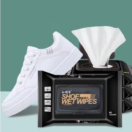 1 Pacote 80 Peças Limpa Tênis Sapato Bolsa Instantâneo Magic Wipes Prático Limpeza ref: B401/F353