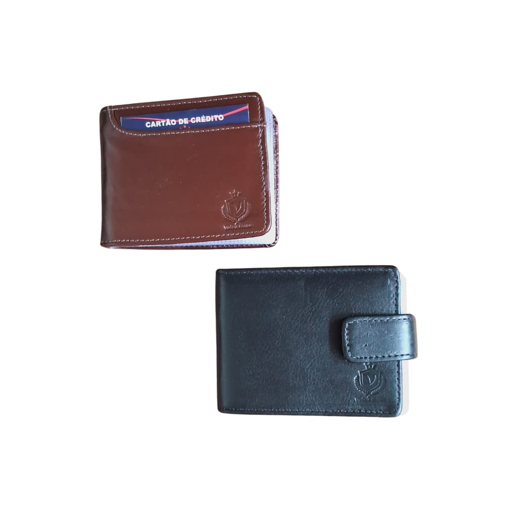 Carteira em Couro Vitoria Courum – Design Clássico, Várias Divisões e Alta Qualidade