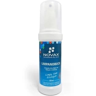 Limpanobuck 80ml Novax – Limpa Couro Aveludado, Camurça e Nobuck de Sapato, Tênis, Sofá e Bolsa