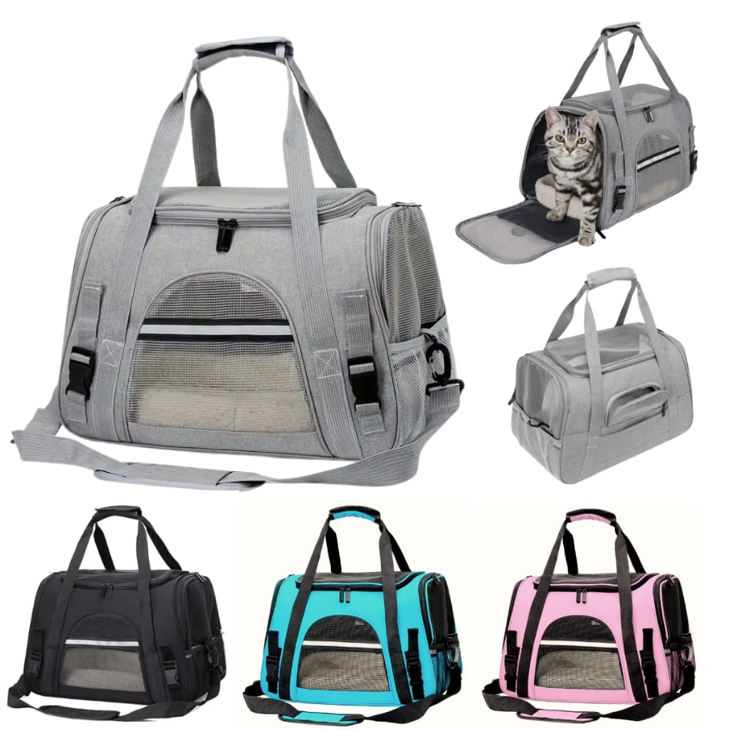 Bolsa Pet Transporte Viagem Avião Para Luxo Cães Gatos