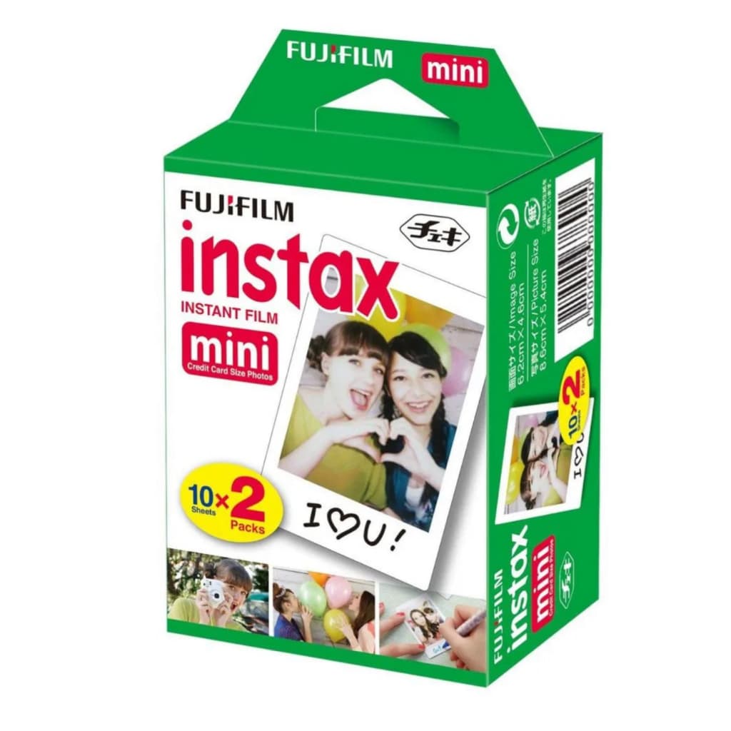 Filme Instax Mini Instantâneo Fujifilm com 20 Unidades