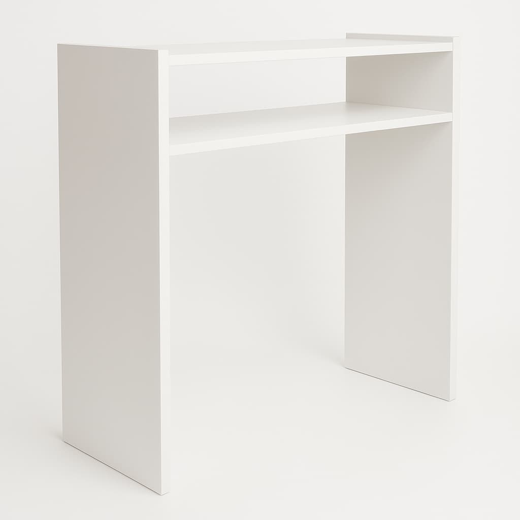 Mesa Para Manicure Prática com Prateleira Para Estufa 60cm Para Salão de Cabeleireiro