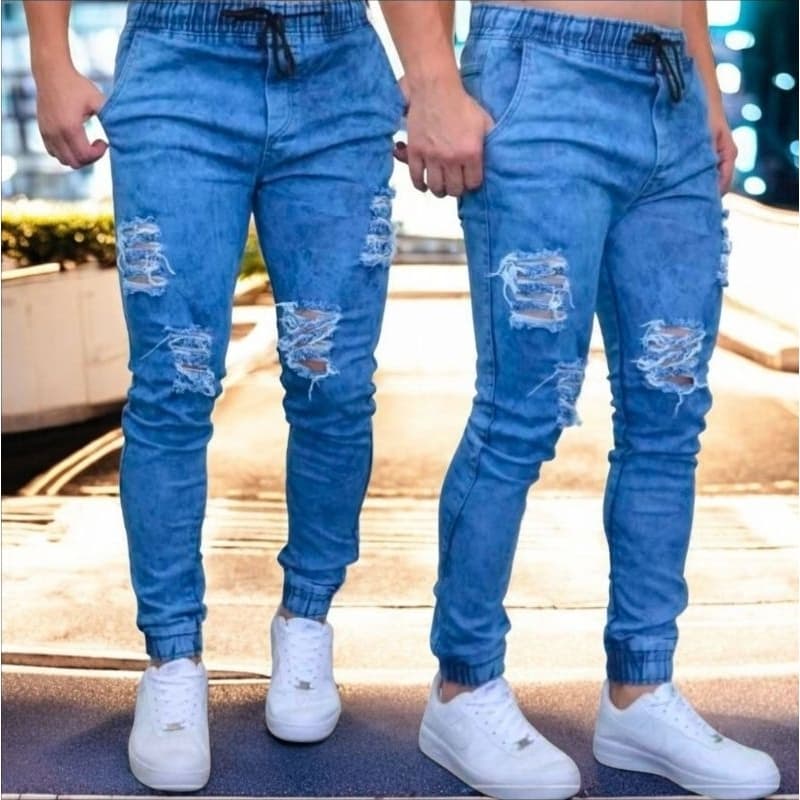 Calça Jogger Masculina Jeans, Moda Masculina, Streewear, Casual