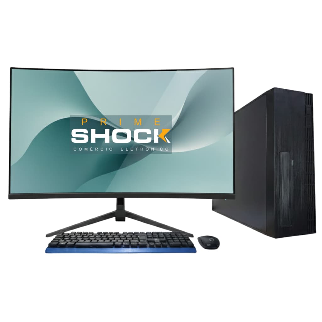 Computador Pc Slim Completo I3 4gb Ram Ssd 120gb Tela 23 Fhd