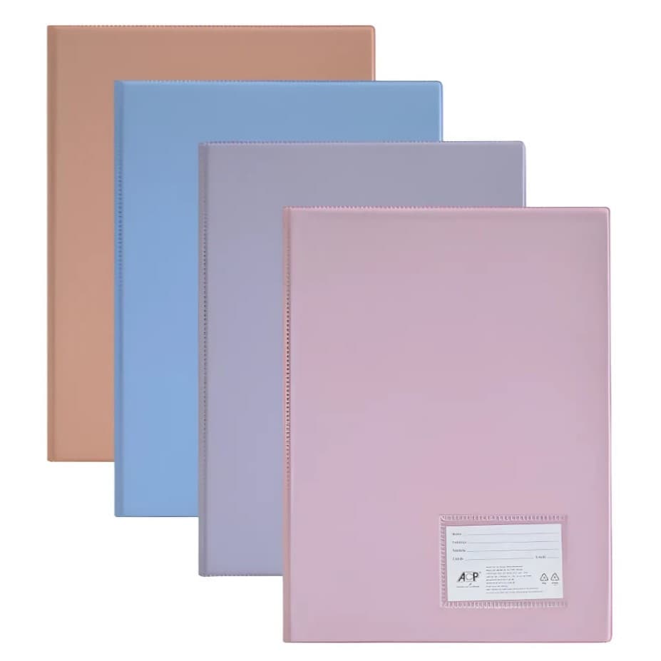 Pasta Catálogo Tons Pastéis A4 20 Envelopes 0,12 Mm - Acp