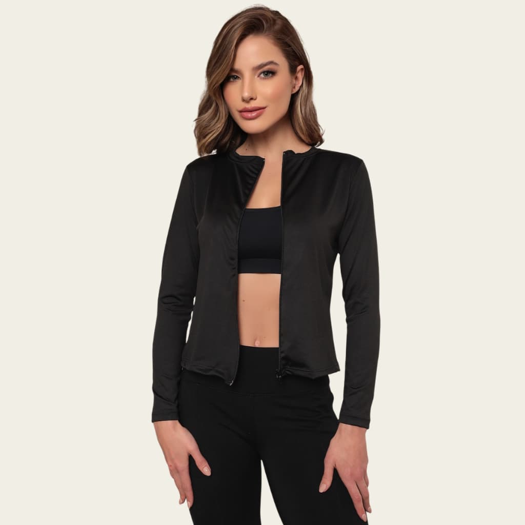 Jaqueta Feminina Dry Fit Casaquinho Esportiva Treino Academia